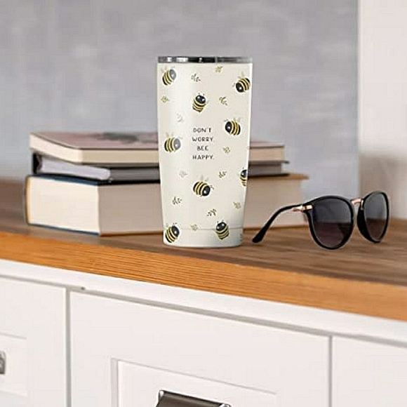 💥BUY 2 GET 1 FREE Tumbler by Studio Oh! - Don't Worry. Bee Happy - Picture 7 of 11